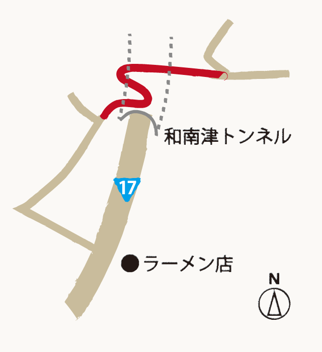 和南津絆の道の地図