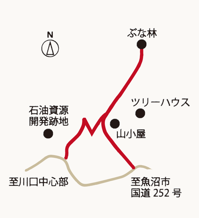 手作り村相川の地図